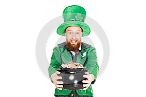 Excited leprechaun in img