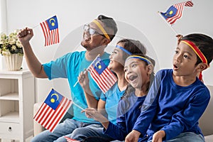 Excited malaysian sport fans supporter