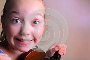 Excited Young Girl