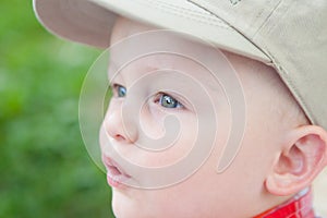 Excited Young Outdoorsman