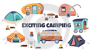 Exciting camping set