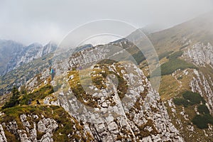 Exciting landscape it the Romanian Carpatians mountains