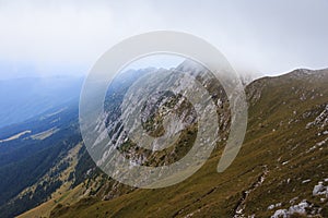 Exciting landscape in the Romanian Carpatians mountains