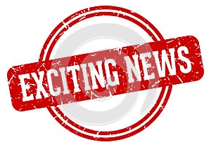 exciting news stamp