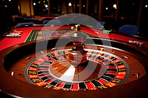 Exciting Roulette table casino. Generate Ai