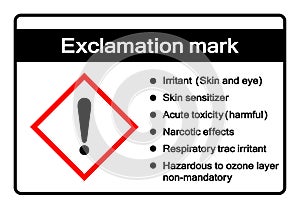 Exclamatiomn Mark Symbol Sign ,Vector Illustration, Isolate On White Background Label .EPS10