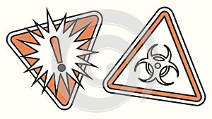 Exclamation Mark Burst. Warning Attention Danger Alert, vector design Generative AI