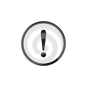 Exclamation Mark, danger warning sign, emergency alert, caution sign, vector icon