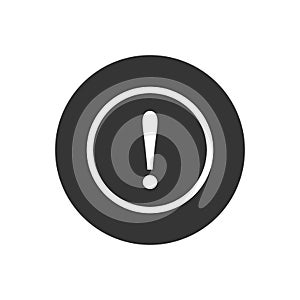 Exclamation Mark, danger warning sign, emergency alert, caution sign, vector icon