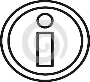 exclamation mark icon with circle black and white