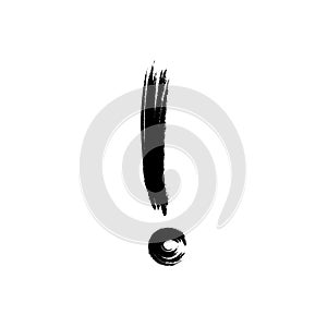 exclamation mark icon vector