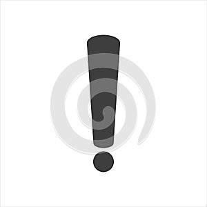 Exclamation mark icon on a white background. Vector illustration EPS10