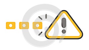 Exclamation Mark Warning Triangle for Alerts Caution, vector design Generative AI