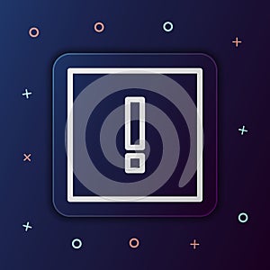 Exclamation point nolan button icon. Simple thin line, outline vector of web icons for ui and ux, website or mobile application