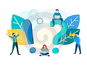 Exclamation and question marks, problem and its solution concept