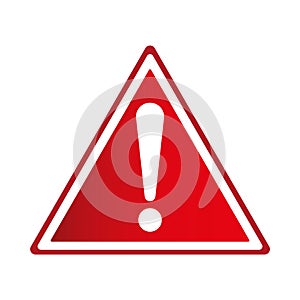 Exclamation sign, Danger Warning, Isolated, Caution icon Warning symbol,