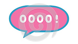Exclamation Speech Bubble, Urgent Message Alert, vector design Generative AI