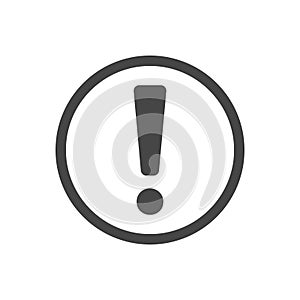 Exclamation symbol icon vector design template