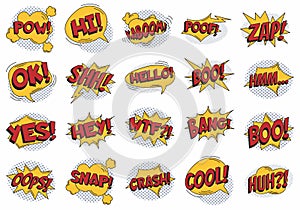 Exclamation Texting Comic Speech Element