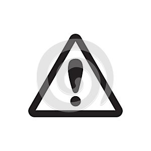 Exclamation vector icon attention logo warning for graphic design, logo, web site, social media, mobile app, ui illustration