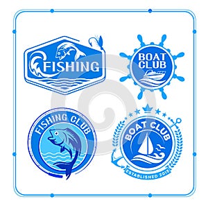 Exclusive Collection: Icons for Fishing and Yacht Clubs