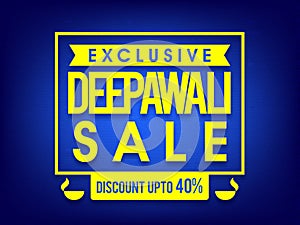 Exclusive Deepawali Sale Poster, Banner or Flyer.