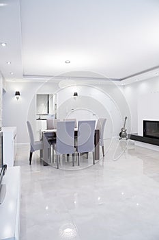 Exclusive gleaming dining room