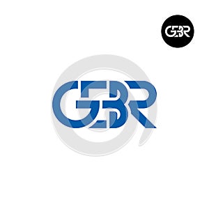 Letter GBR Monogram Logo Design photo
