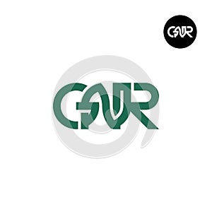 Letter GNR Monogram Logo Design photo