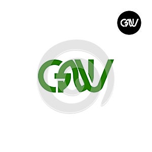 Letter GNV Monogram Logo Design