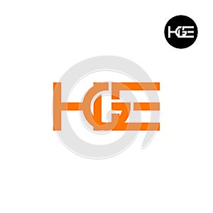 Letter HGE Monogram Logo Design
