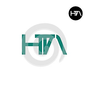 HTA Logo Letter Monogram Design