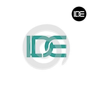 Letter LDE Monogram Logo Design photo