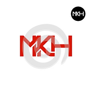 MKH Logo Letter Monogram Design