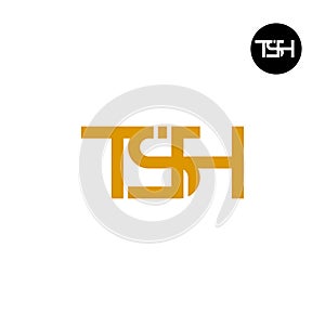 Letter TSH Monogram Logo Design photo
