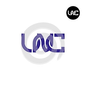 Letter UNC Monogram Logo Design photo