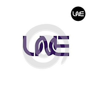 Letter UNE Monogram Logo Design photo