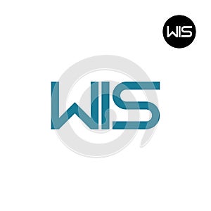 WIS Logo Letter Monogram Design