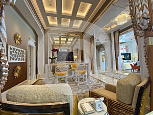 Exclusive Macau Wynn Palace Garden Villa Roger Thomas Interior Design Luxury Lifestyle Prestige Private Residence Wine Bar Lounge