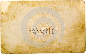 Exclusive Member