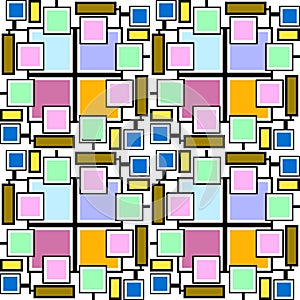 Exclusive mosaic pattern lines and boxes