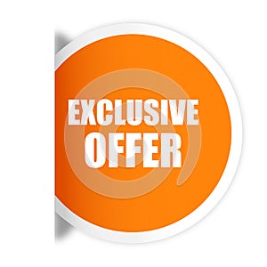 Exclusive offer vector sticker