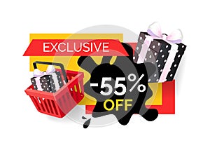 Exclusive Products Sellout 55 Off Price Banner