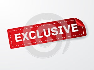 Exclusive Red Label Icon.