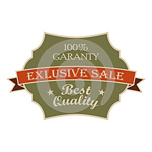 Exclusive sale green vintage banner