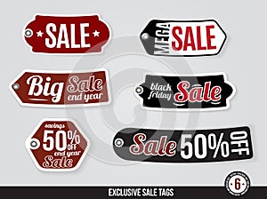 Exclusive Vector Sale Tags, Labels