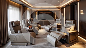 An exclusive VIP section offers ultimate privacy and comfort with private seating areas and personalized services for