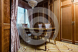 Exclusive wooden furniture royal dining table dinner Zone