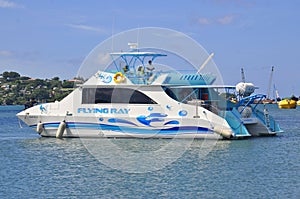 Excursion catamaran in St.Lucia.