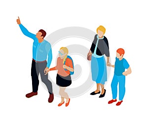 Excursion Isometric Illustration